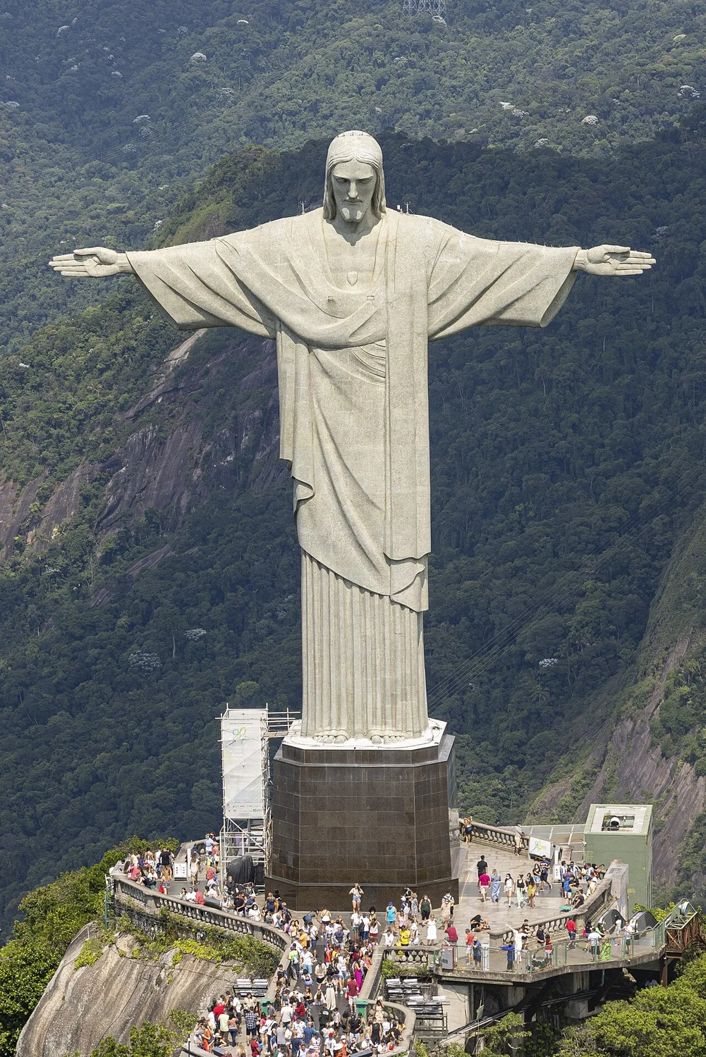 El Cristo Redentor sobre el Corcovado.